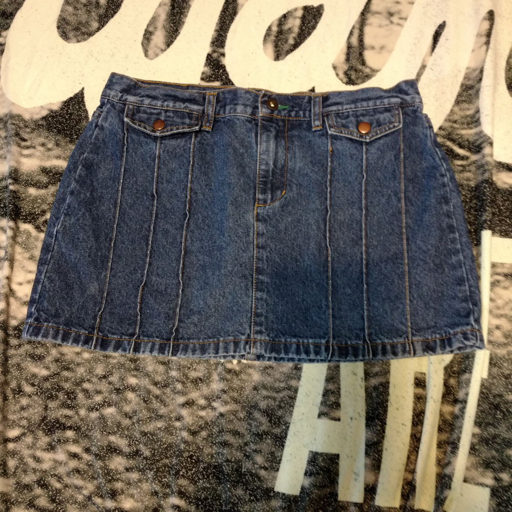 Vintage Tommy Jeans Denim Micro Mini Skirt 11